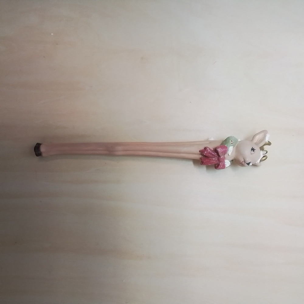 Cute Reindeer Stick‎ Decorative Christmas Holiday Figurine Ornament Gift Holder
